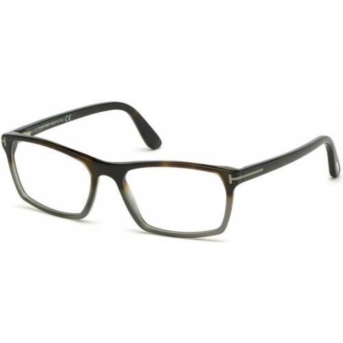 Tom Ford FT5295/V 055 56 Eyeglasses Men Shiny Gradient Havana Geometric