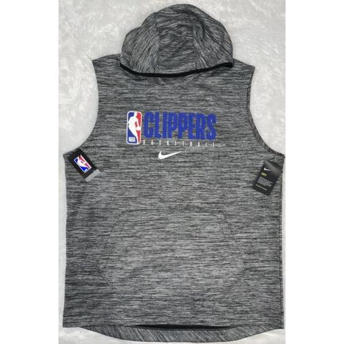 Nike Nba LA Clippers Team Issued Practice Cut Off Hoodie AV1478-032 X-large-t