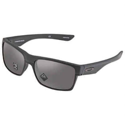 Oakley Twoface Prizm Grey Rectangular Men`s Sunglasses OO9189 918945 60 - Black Frame, Grey Lens