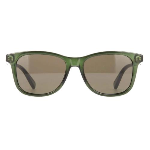 Gucci GG0936S 003 Rectangular Green Transparent Brown 54 mm Men`s Sunglasses