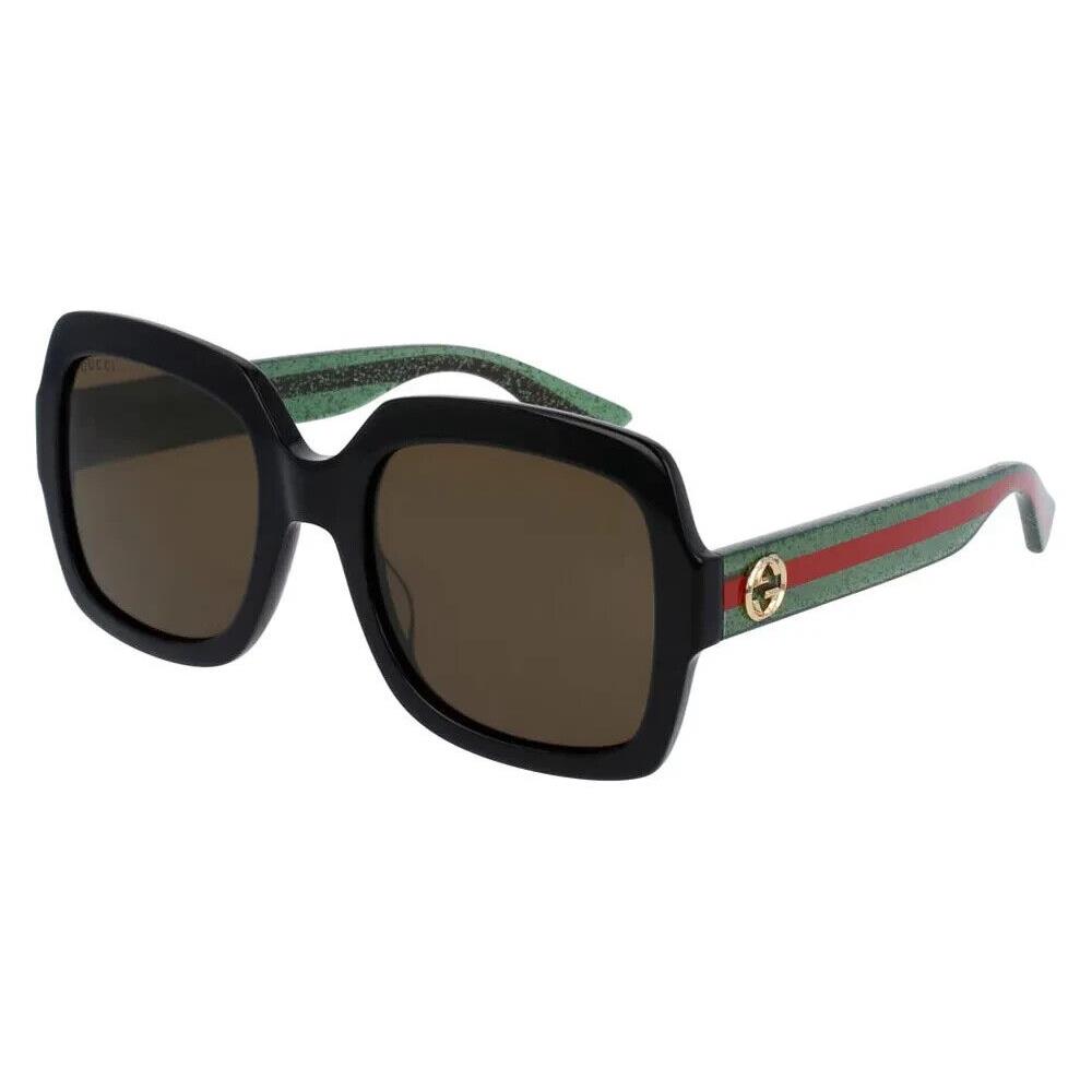 Gucci Sunglasses GG0036SN 002 Black Square Rectangle Women`s 54 mm