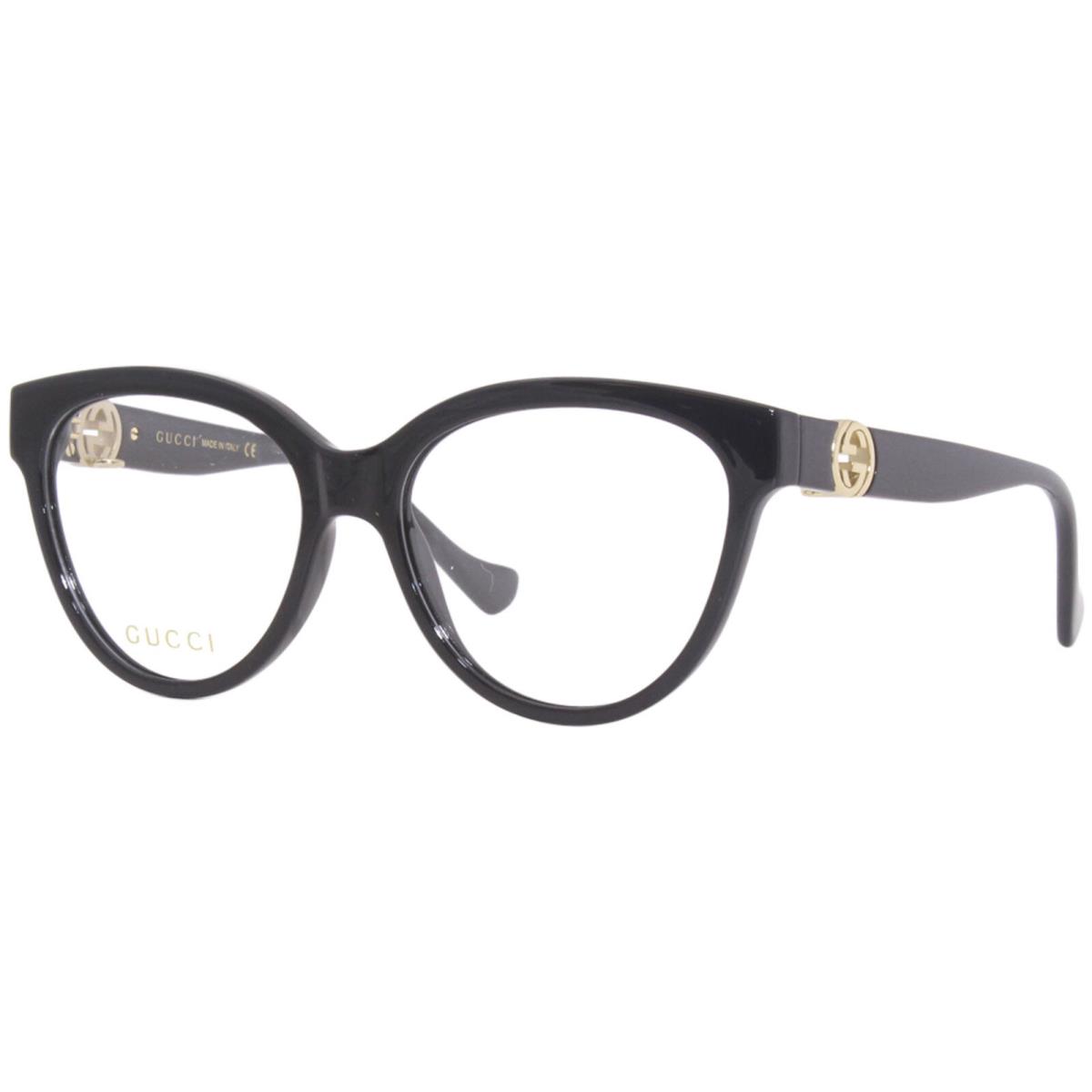 Gucci GG1024O 006 Eyeglasses Frame Black/gold Chain Full Rim Cat Eye 54mm