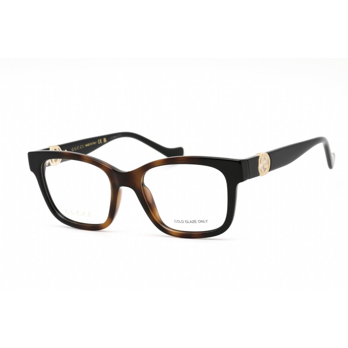 Gucci GG1025O 005 Eyeglasses Shiny Gradient Havana Frame 51mm