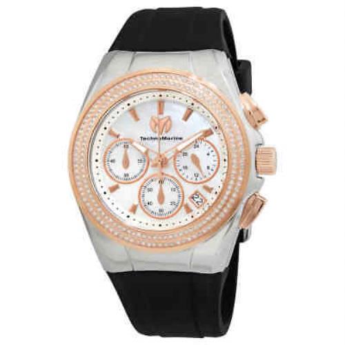 Technomarine Cruise Diva Pave Chronograph Crystal Watch TM-120044