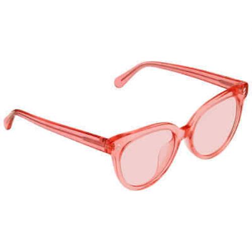 Stella Mccartney Pink Cat Eye Ladies Sunglasses SC0139SA 004 55 SC0139SA 004 55