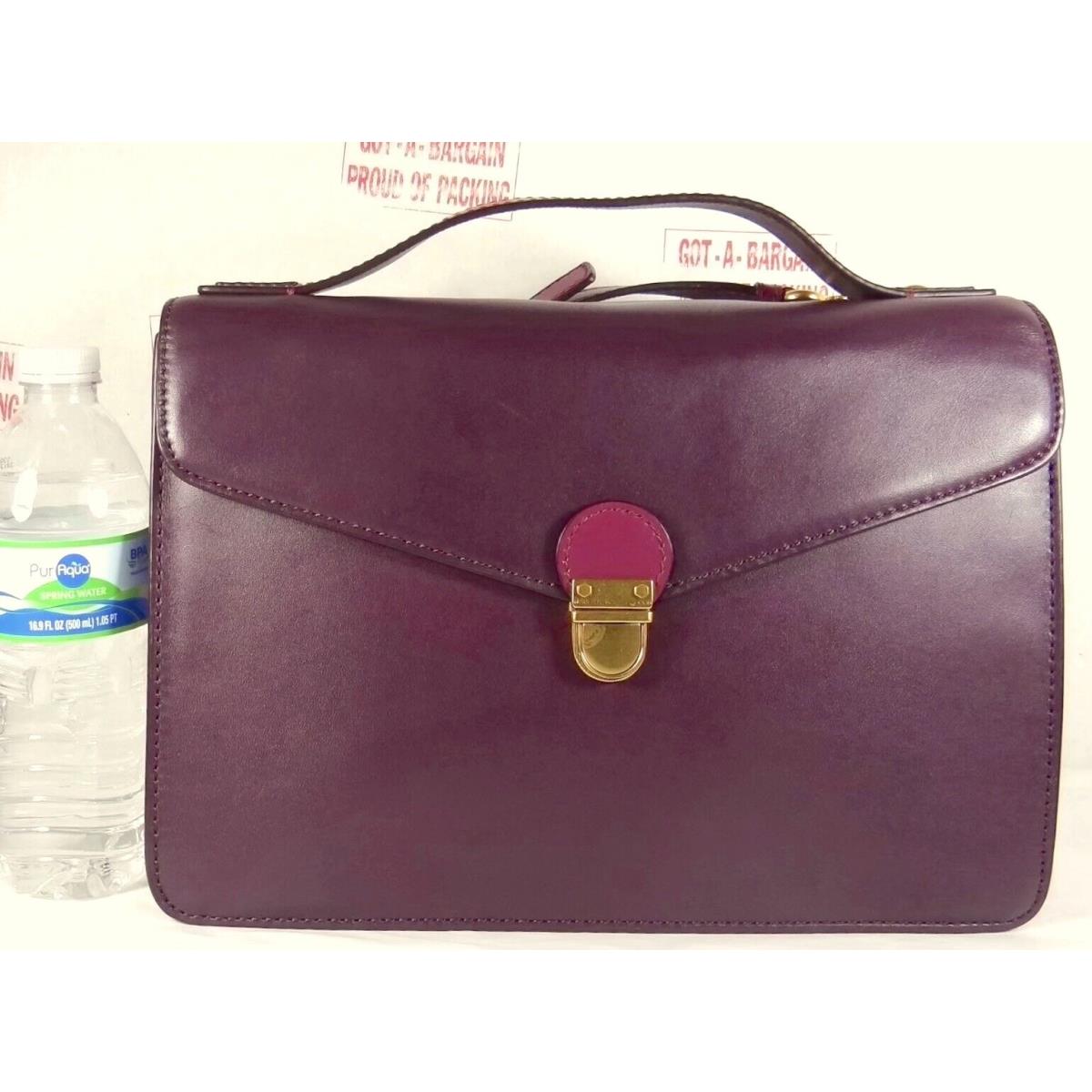 Marc Jacobs Chicret Top Handle Pansy Purple Leather Shoulder Bag