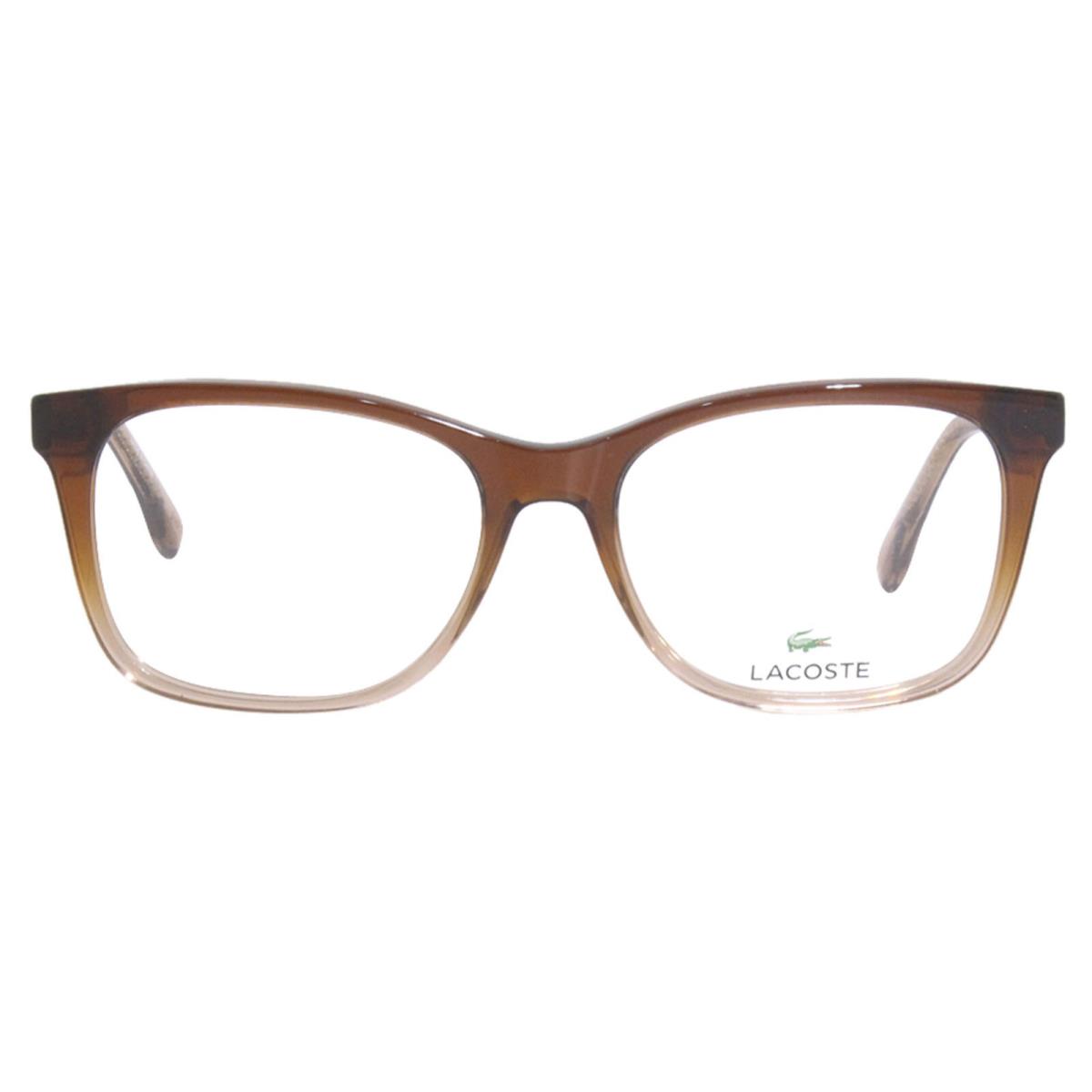 Lacoste L2867 210 Eyeglasses Frame Men`s Brown Gradient Full Rim 54mm