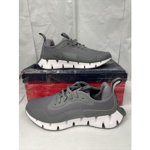 Reebok Zig Dynamica H02292 Men`s Gray/white Sneakers Shoes Size US 10.5 Abc322