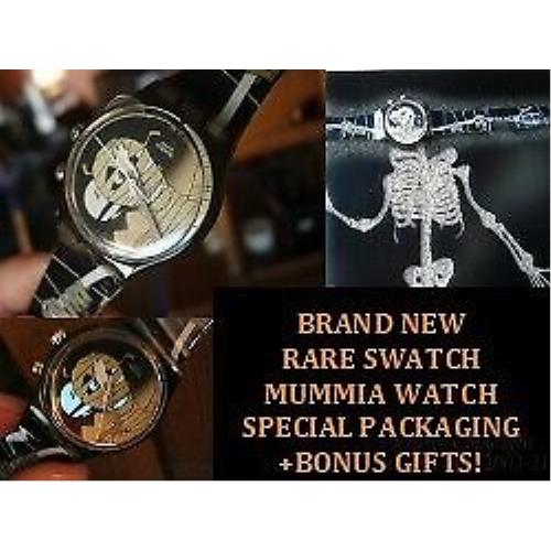 Limited Edtion Mummia Mummy GM900 Swatch Light-up Halloween Swatch Watch