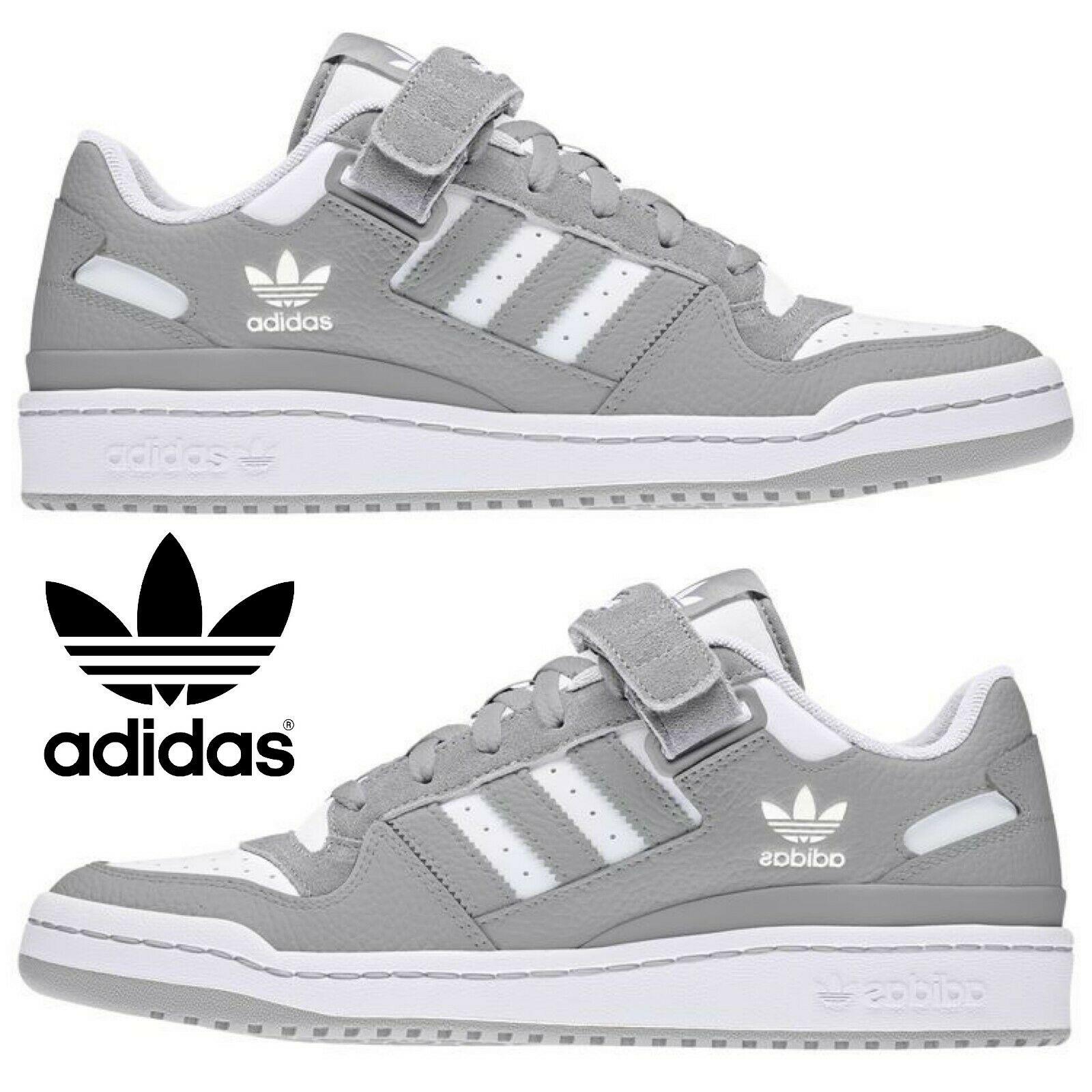 Adidas Originals Forum Low Men`s Sneakers Comfort Sport Casual Shoes Gray