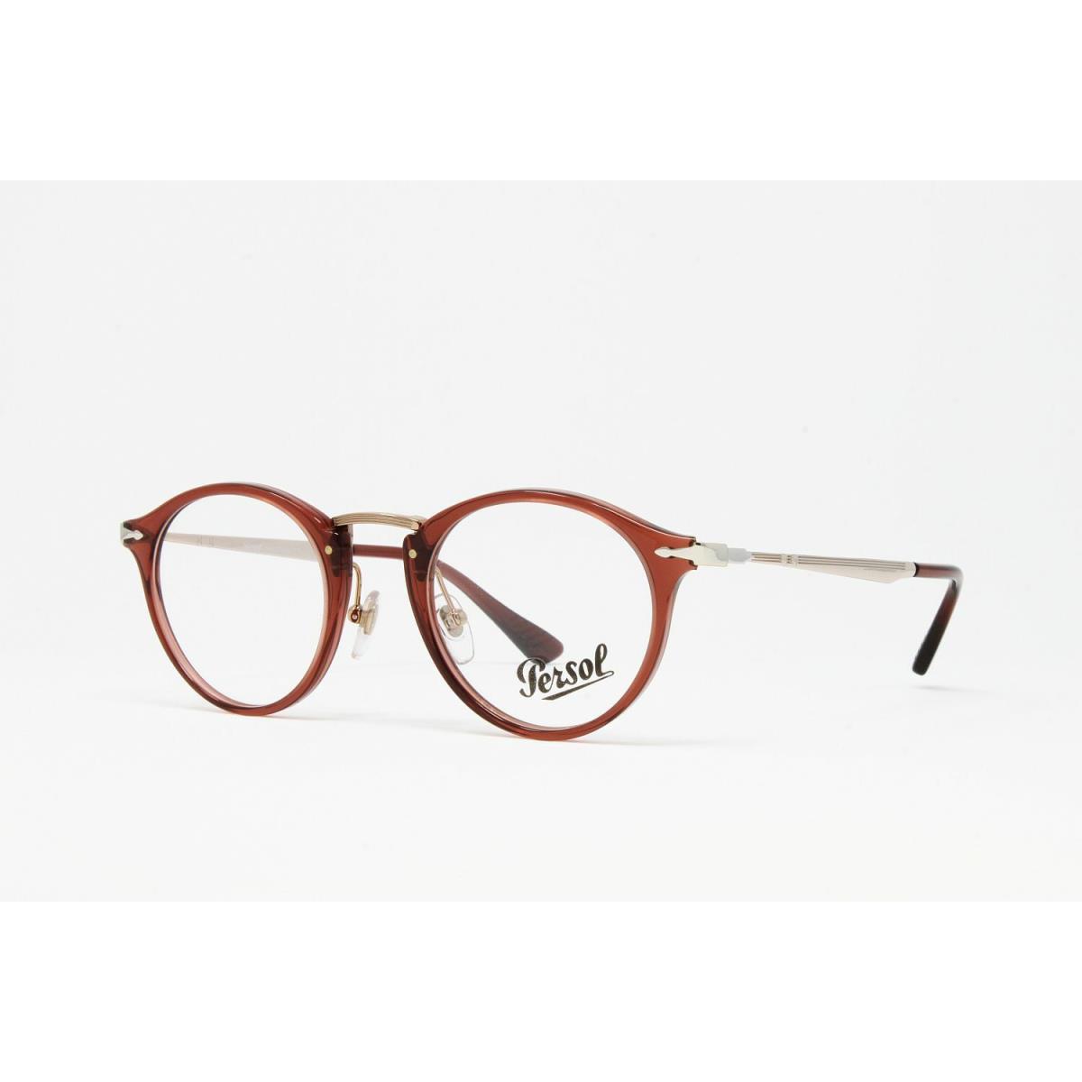 Persol Eyeglasses PO3167V Color 1104 Opal Red Demo Lens Size 47mm