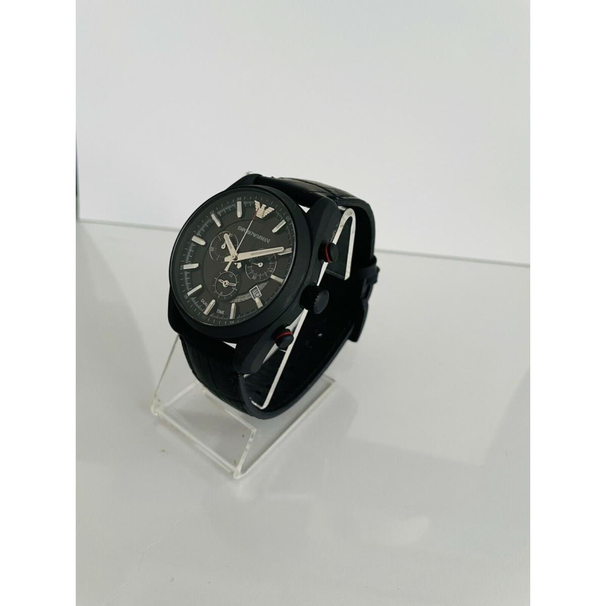 BUY Emporio Armani Chronograph Matt Black Mens Watch AR6035 - Buy