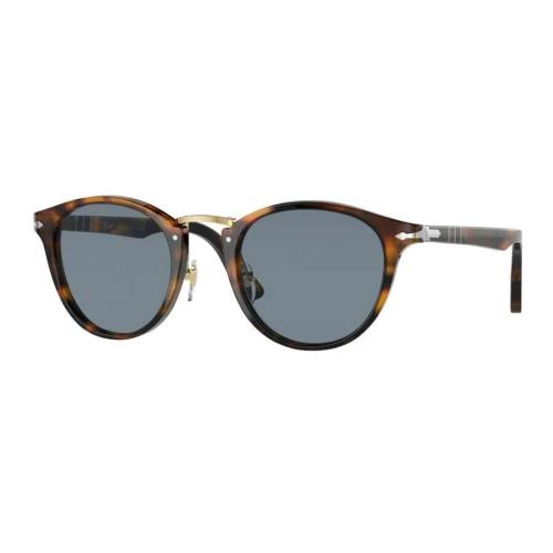 Persol 0PO 3108S 108/56 Caffe/light Blue Men`s Sunglasses