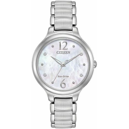 Citizen EM0550-59D Swarovski Crystal Mother of Pearl Dial Women`s Watch