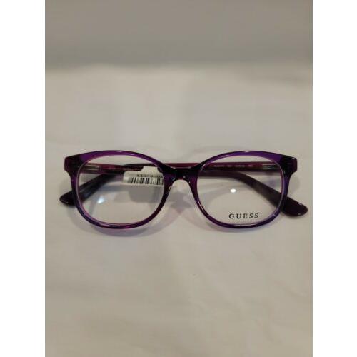 Guess GU9176 Purple 081 Plastic Optical Eyeglasses Frame 48-16-135 GU 9176 RX AB