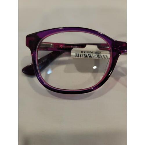 Guess eyeglasses  - Purple , Purple Frame, Clear Lens 1