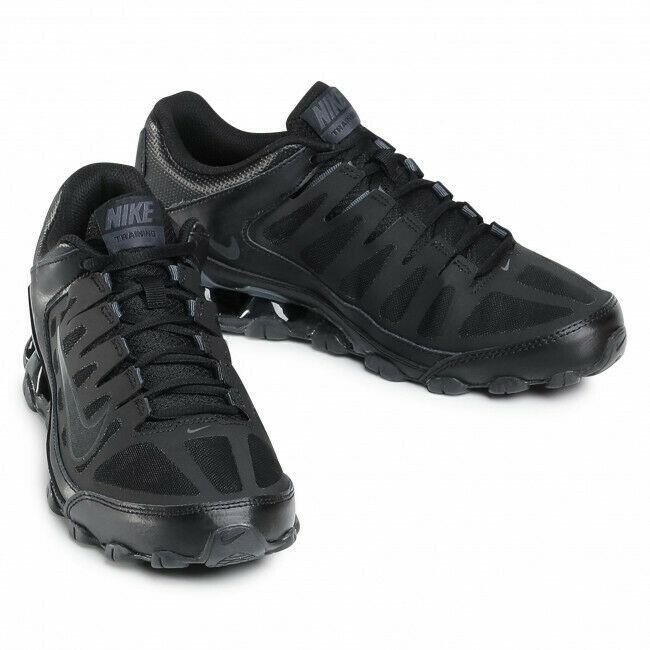 nike men's black mesh running shoes