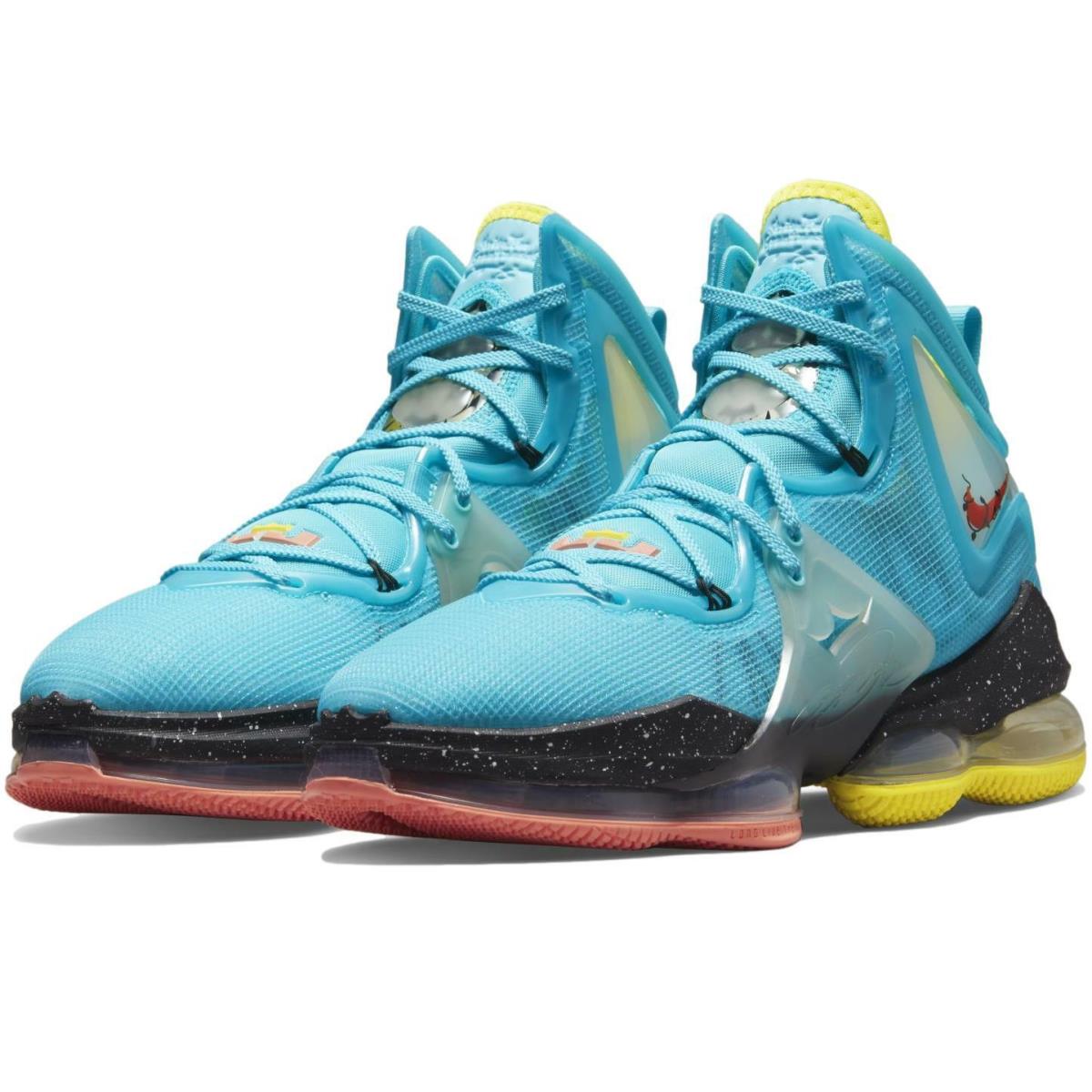 Nike Men`s Lebron 19 `christmas` Basketball Shoes Sneakers DC9338-400 - Polarized Blue/Crimson Bliss