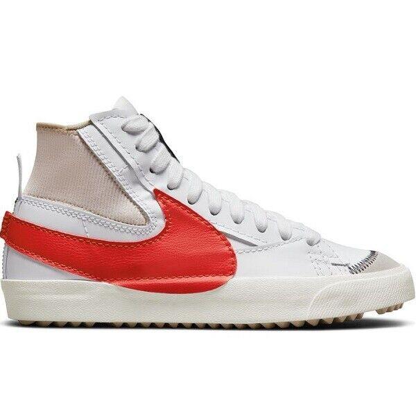 Nike Blazer Mid `77 Jumbo Habanero Red DD3111-102 White Shoes Sneakers - White/ Habanero Red- Rattan- White , white/ habanero red- rattan- white Manufacturer