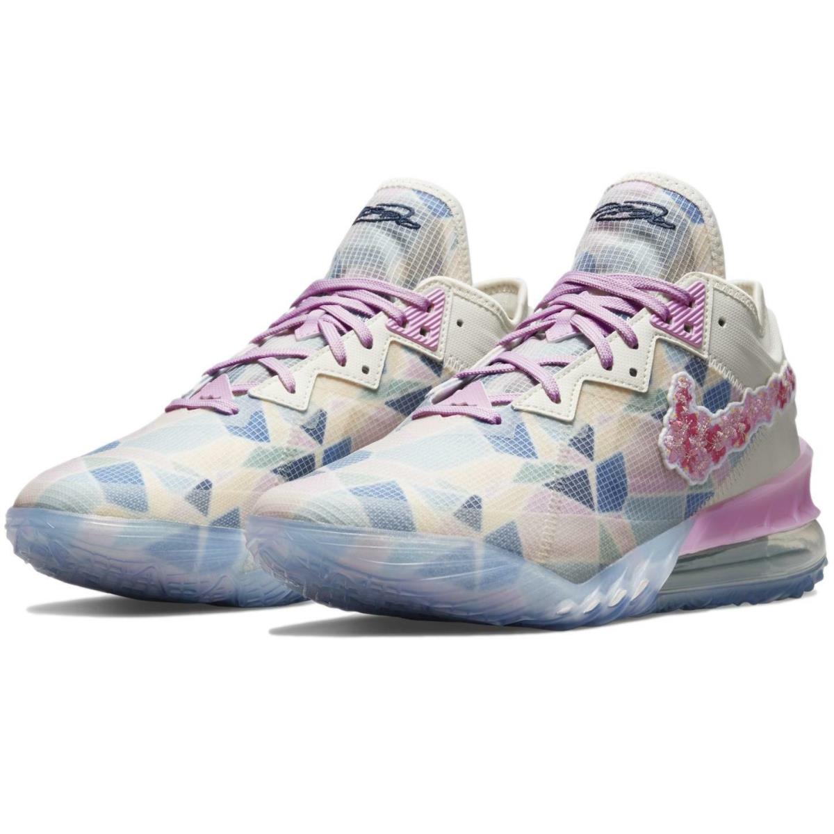 Nike Men`s Atmos x Lebron 18 Low `sakura` Basketball Shoes Sneakers CV7562-101