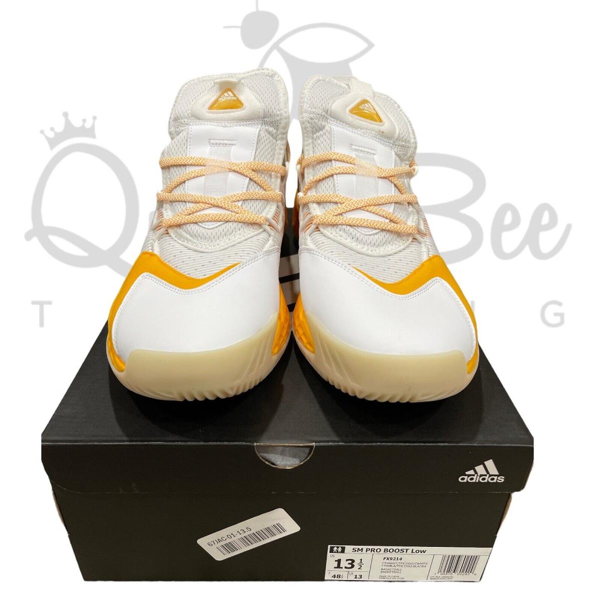 Adidas shoes Pro Boost - Yellow/White 4