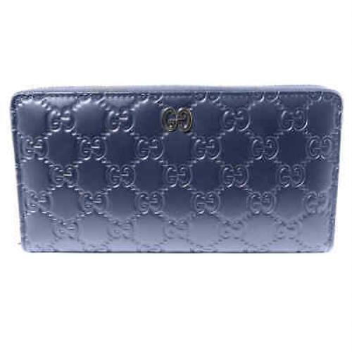 Gucci Signature Wallet in Blue 473928 CWC1N 4009