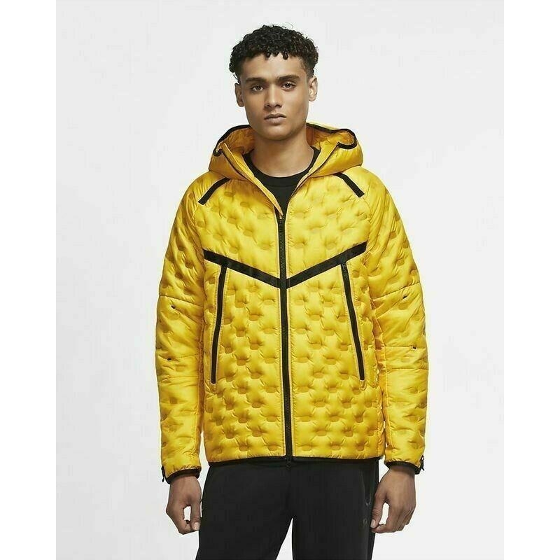Nike Sportswear Tech Pack Down Jacket - Men`s Small CU3770 010 Yellow