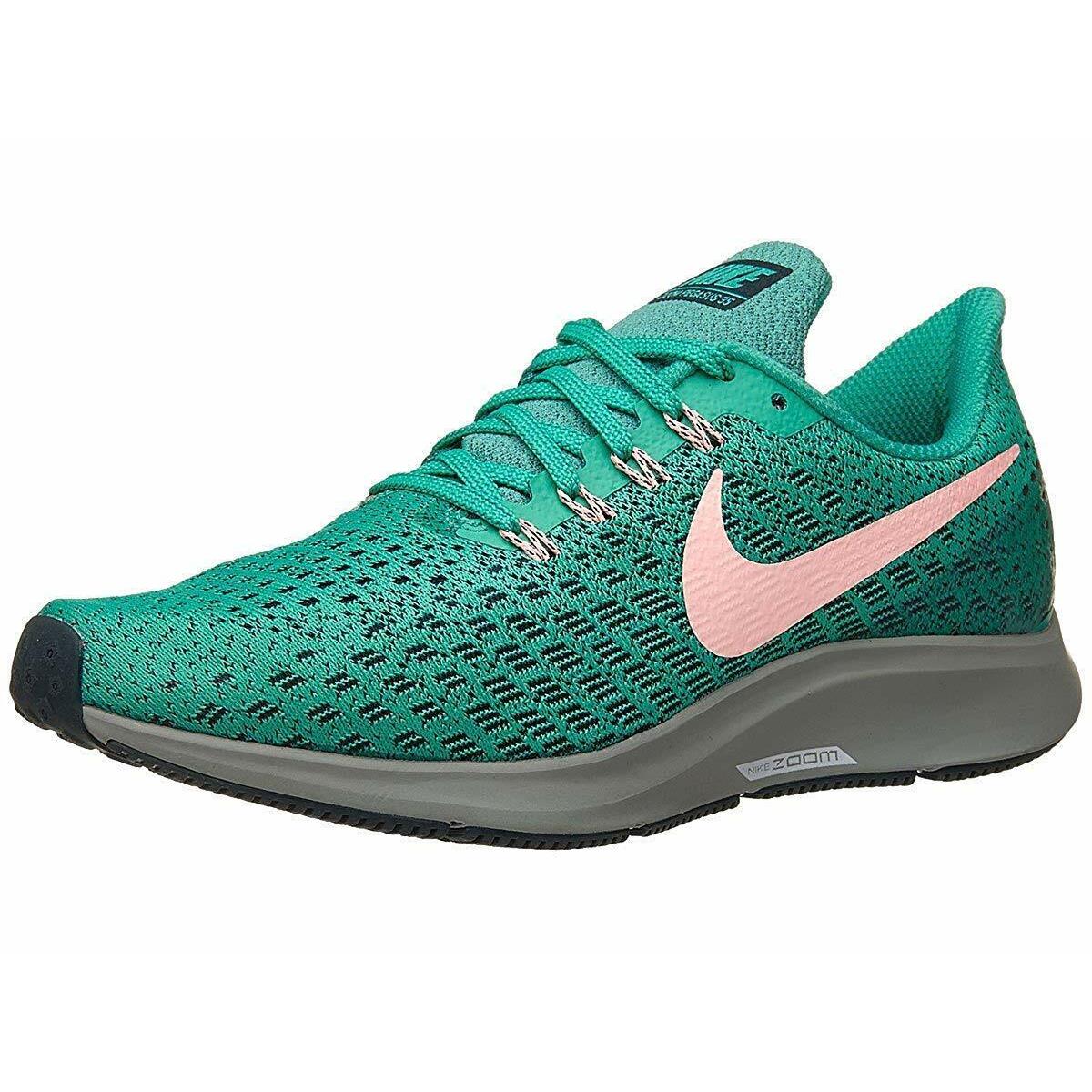 Nike Air Zoom Pegasus 35 Green Pink Running Shoes Women s Size 6.5