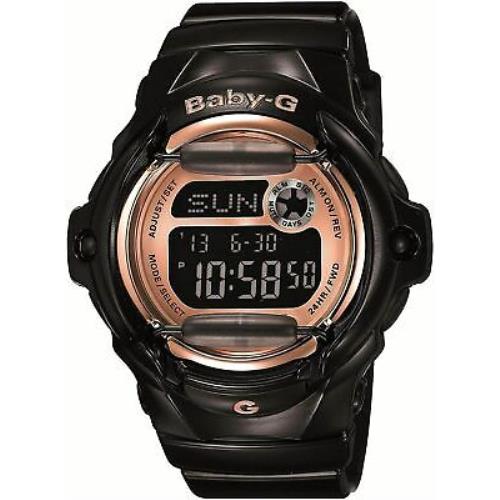 Casio Women`s Whale Series Black Bronze Resin Digital Watch BG169G-1 - Black