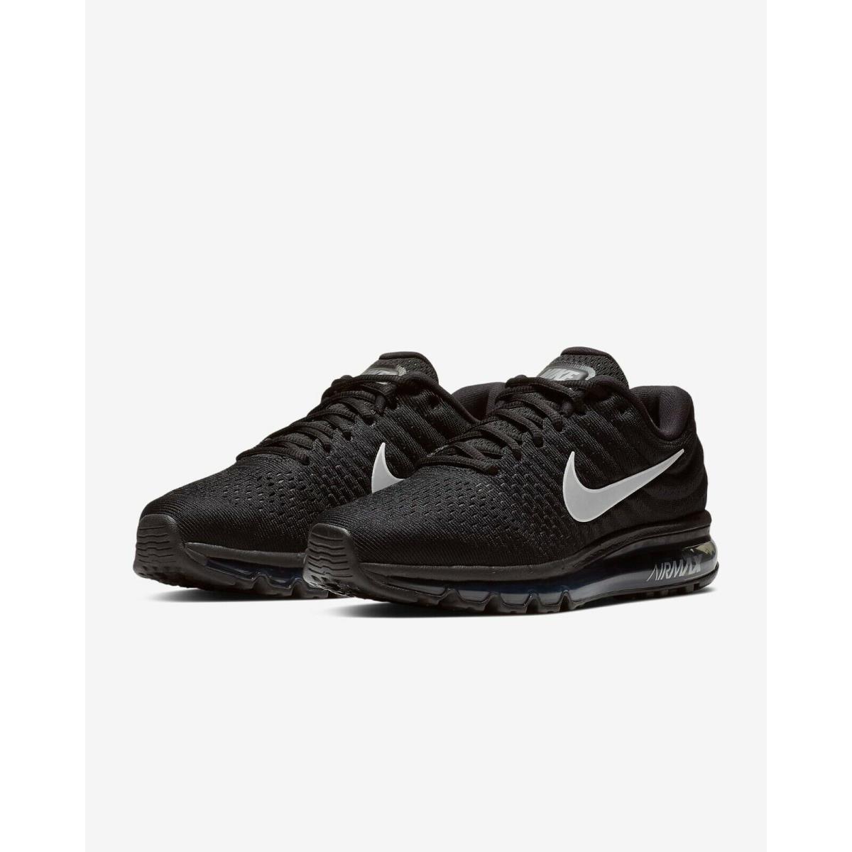 Nike Air Max 2017 Running Shoes Black / White Sz 11 849559 001