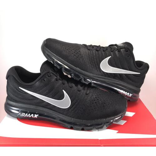 Nike Air Max 2017 Shoes Black Anthracite White 849559-001 Men Size 12