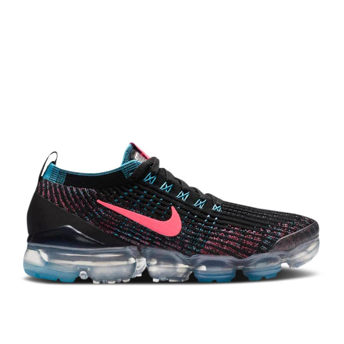 Nike Air Vapormax Flyknit 3 `black Hyper Pink Blue` Women`s Size 6.5 Shoes