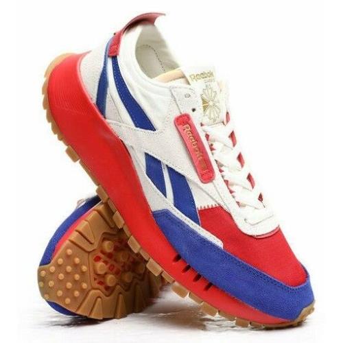 Reebok CL Legacy Classic GW8703 Chalk/red/blue/gold Men`s Running Casual Shoes