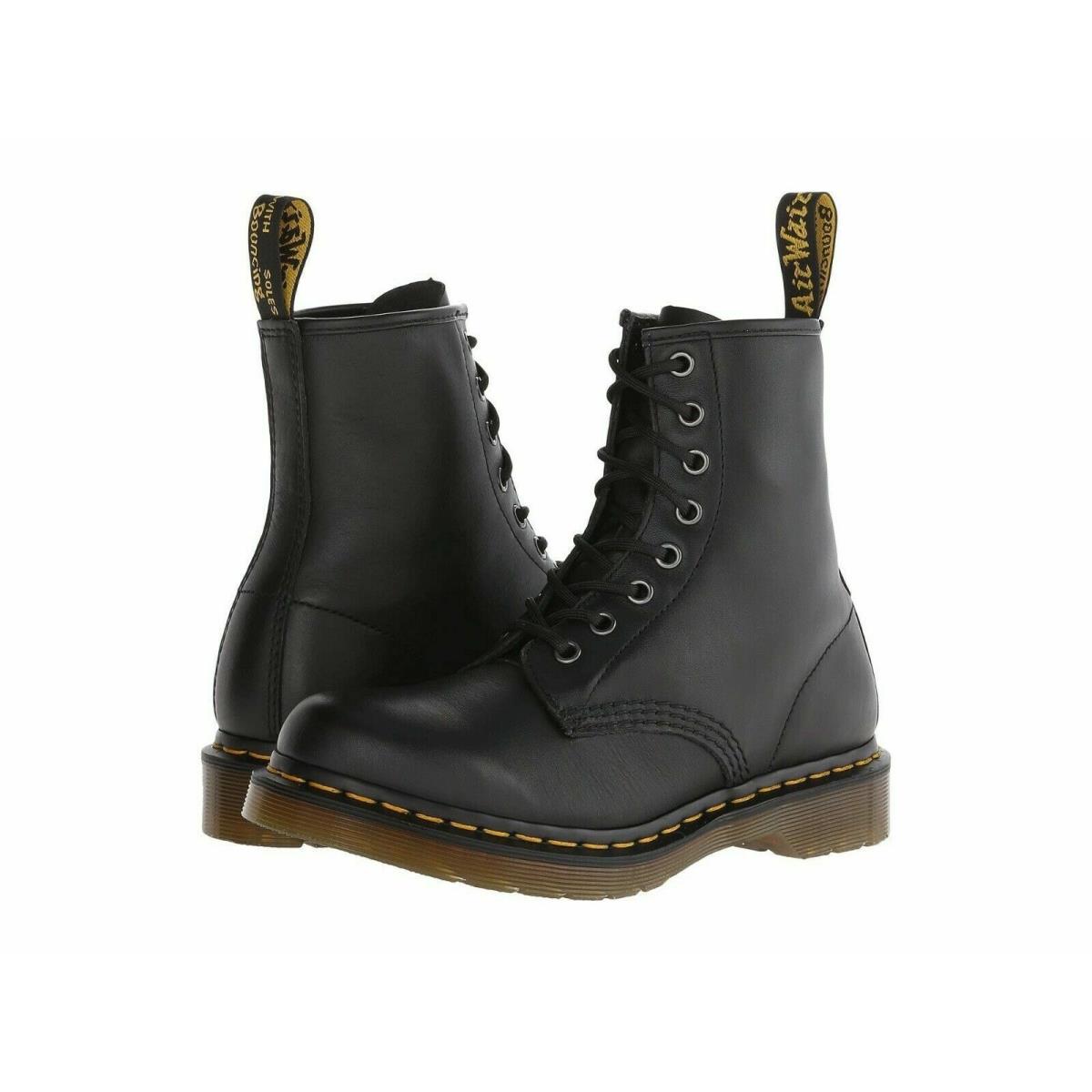 Women`s Shoes Dr. Martens 1460 8 Eye Leather Boots 11821002 Black Nappa Size 7