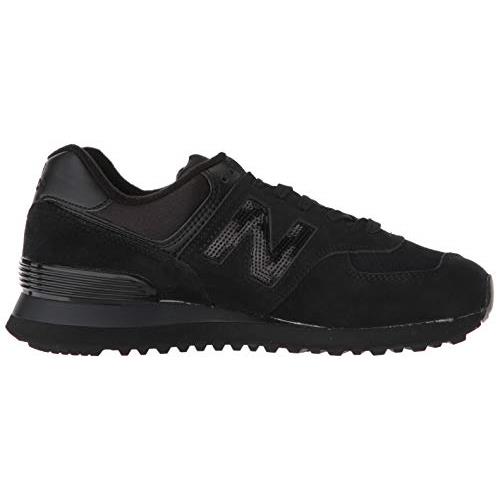 solid black new balance shoes