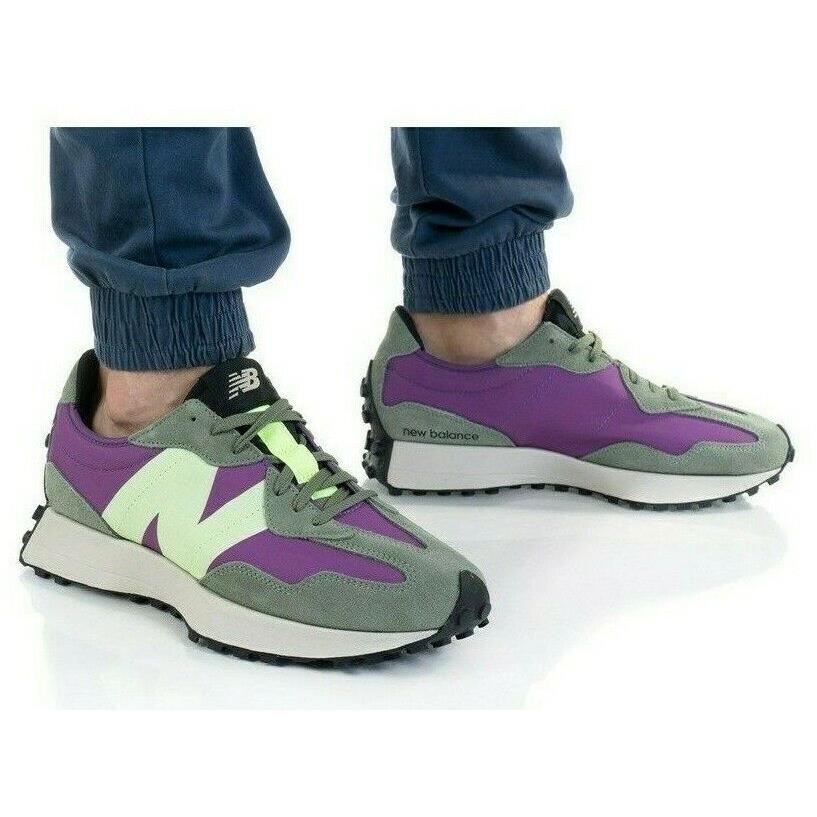 Balance 327 MS327TC Olive/purple Men`s Running Casual Shoes