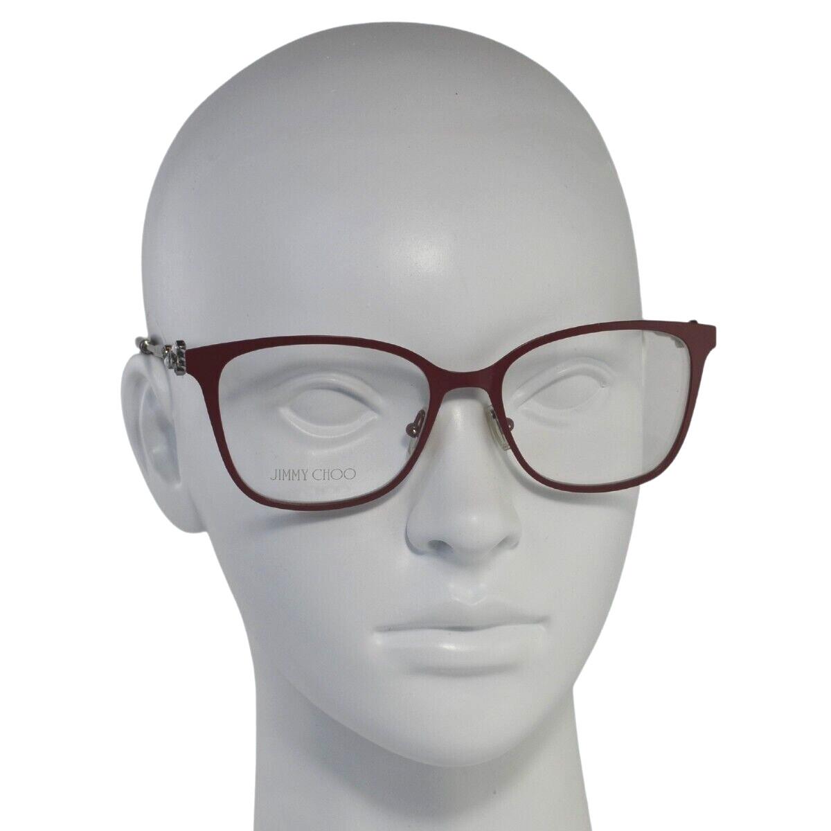 Jimmy Choo Eyeglasses - JC 212 0LHF Opal Burgundy Red 53-17-140