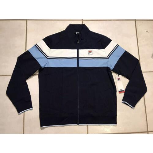 Fila Legend Tennis Jacket Navy / Placid Blue Men s Large