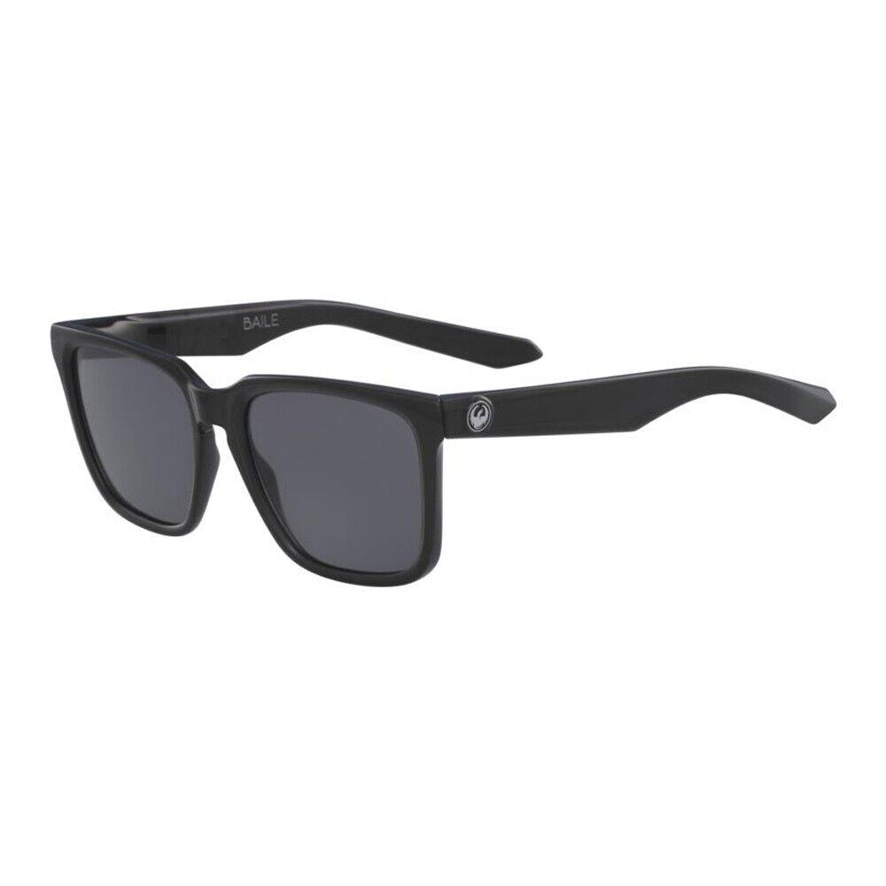 Dragon Eyewear Baile Sunglasses Jet Black Frame with Lumalens Smoke Lens