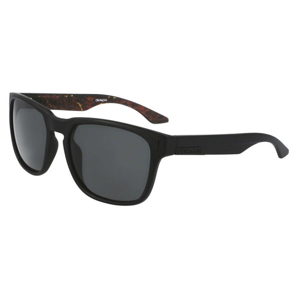 Dragon Eyewear Monarch XL Sunglasses Matte Black Inferno w/ Lumanlens Smoke Lens