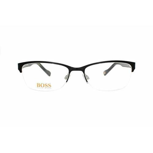 Hugo Boss Orange BO 0154 6SY Matte Black Semi Rimless Metal Eyeglasses 54-17-135
