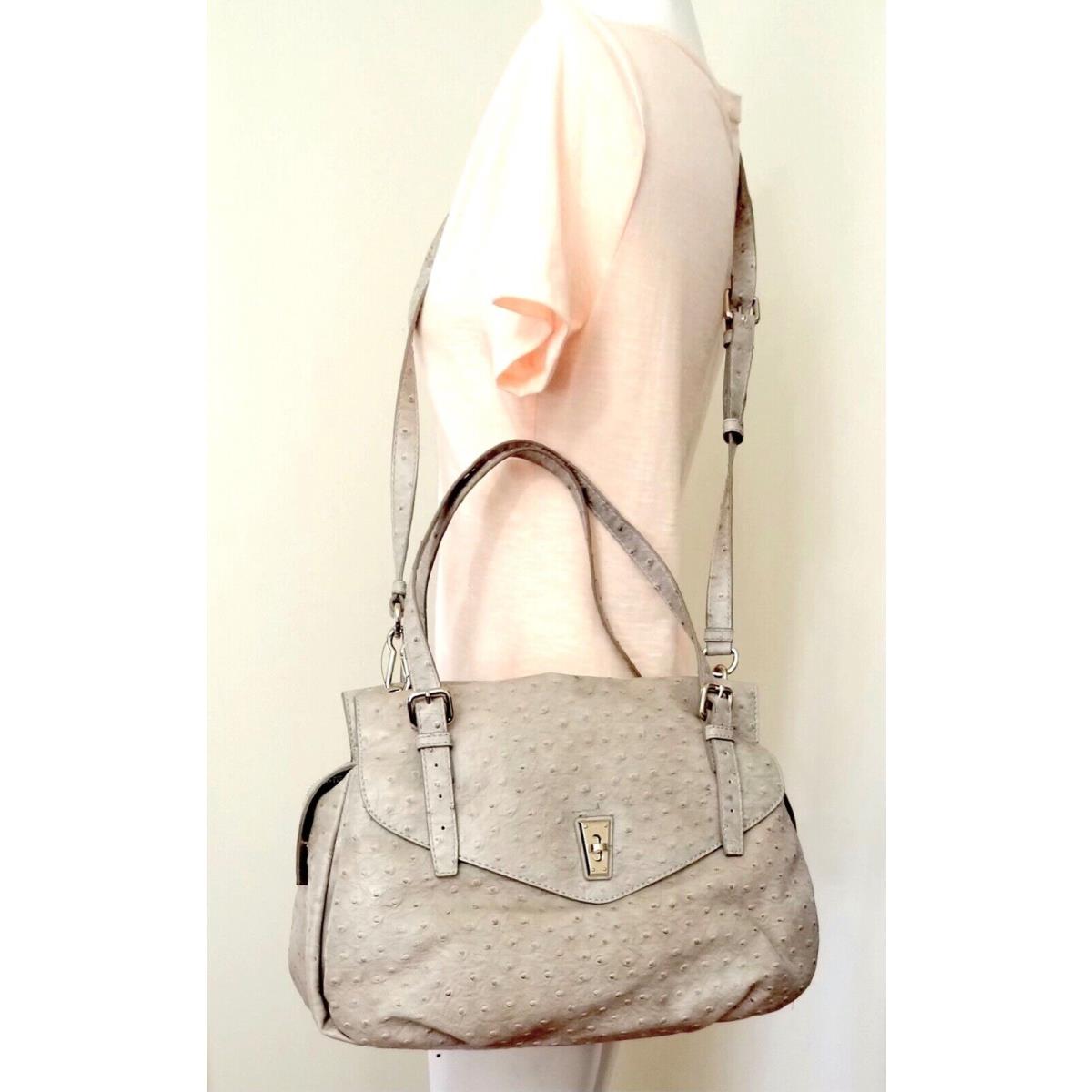 Marc Jacobs Ozzie Aurora Top Handle Beige Leather Satchel Bag