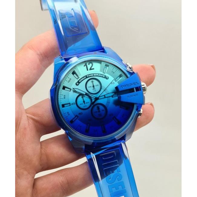 Diesel Mega Chief Chronograph Blue Polyurethane Watch DZ4531
