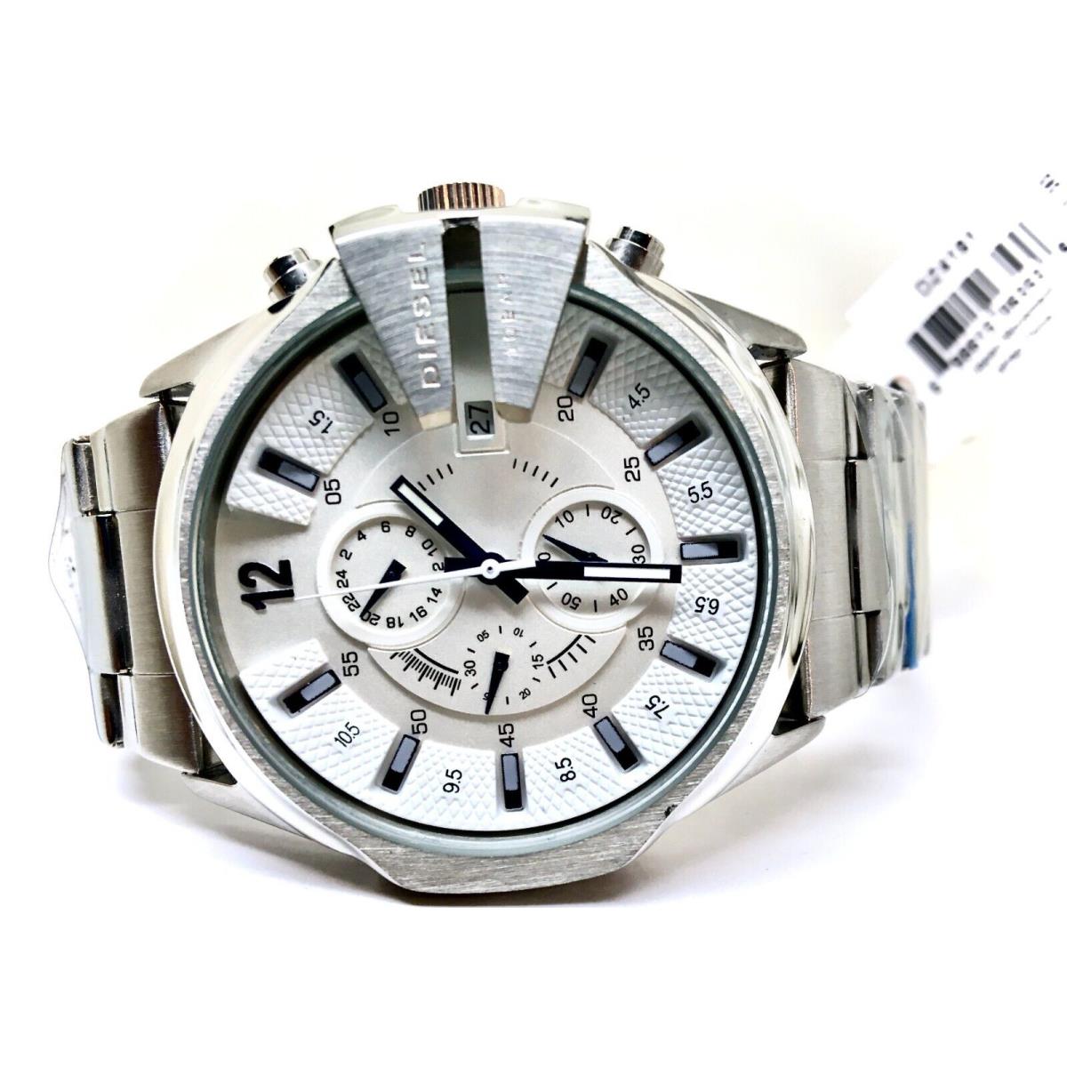 Men`s Diesel - DZ4181 Chief Chronograph Silver Dial Silver Braicleth Watch