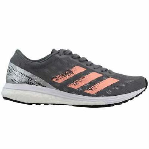 Adidas Adizero Boston 9 Womens Running Sneakers Shoes - Grey - Grey