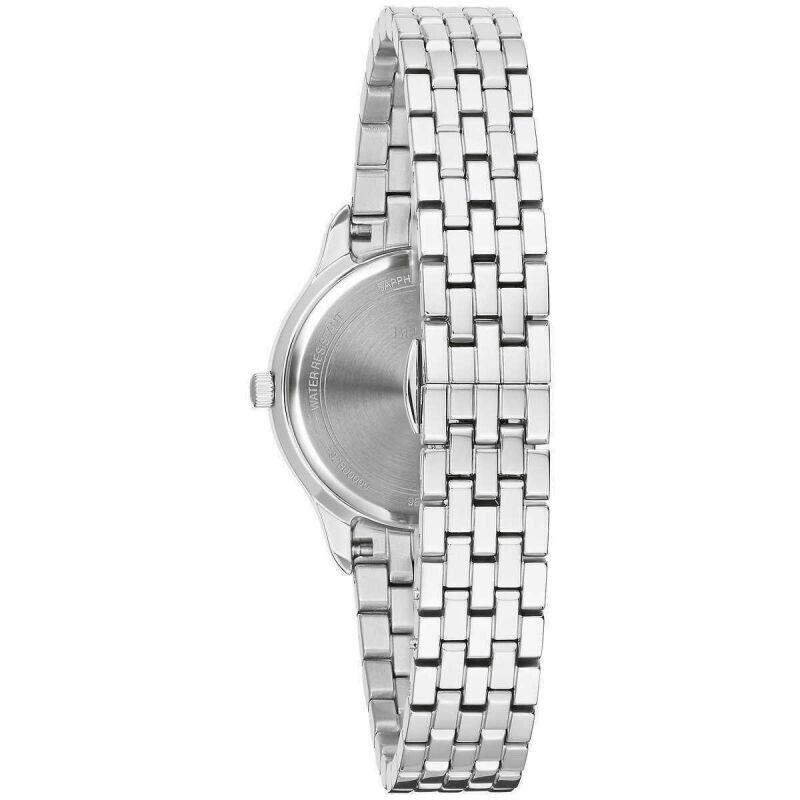 Bulova Women s Diamond Bezel Silver Tone Ladies Watch - 96R24