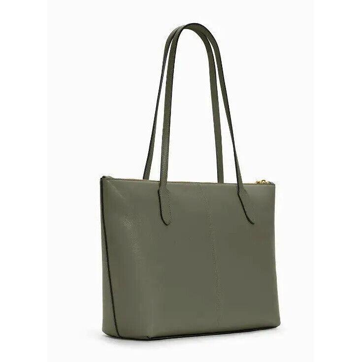 Coach C7946 Zip Tote Pebble Leather Military Green