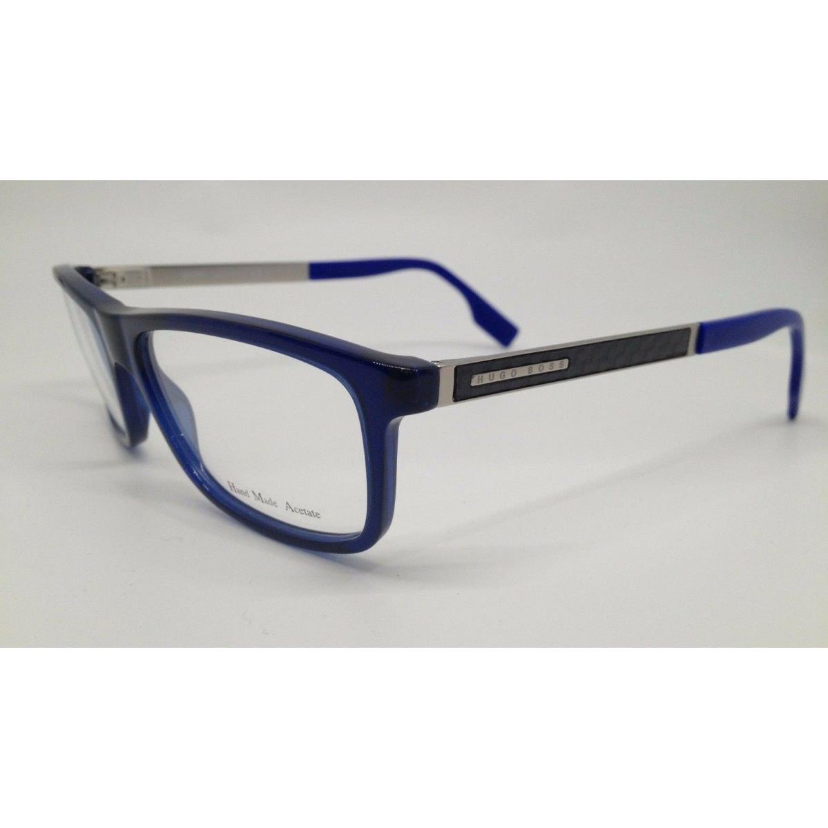 Hugo Boss 0432 Blue E8V Plastic Eyeglasses Frame 54-15-145 Italy RX