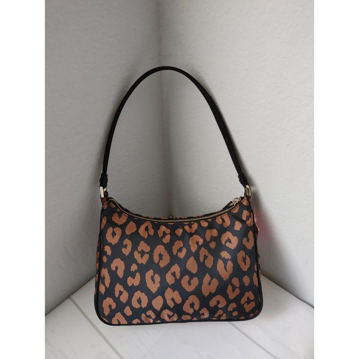 Kate Spade The Little Better Sam Leopard Small Nylon Shoulder Bag In Multi