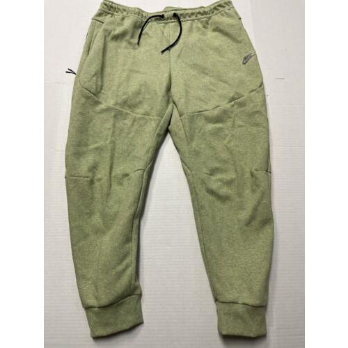 Nike Tech Fleece Jogger Pants Sweatpants Lime Green Black DD4706-303 Men`s 3XL